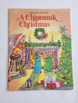 A Chipmunk Christmas Vintage Softcover Book 1985 Random House