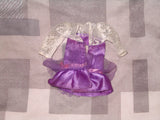 Genuine Barbie 80s Inspired Purple Dress with Cat Picture