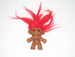 Vintage Russ Troll Doll with Red Hair: 2.5 Inches Tall