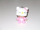 Monchhichi Keychain:  Girl with Hello Kitty Outfit