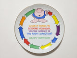 Ziggy Fine Porcelain Plate - When It Comes to Looking Younger, You're Headed in the Right Direction!  Happy Birthday (1983 - Lasting Memories)