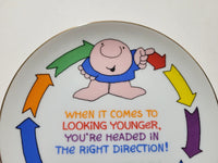 Ziggy Fine Porcelain Plate - When It Comes to Looking Younger, You're Headed in the Right Direction!  Happy Birthday (1983 - Lasting Memories)