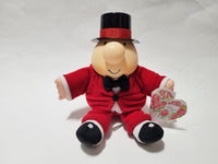 Ziggy Plush Toy - Valentine's Day Red Tuxedo & Top Hat (1995 - Carlton Cards)